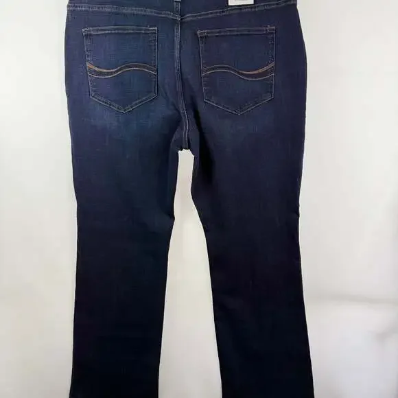 Lee Modern Series Total Freedom Bootcut Jeans Women's Size 18 Medium Dark Wash - Picture 3 of 11
